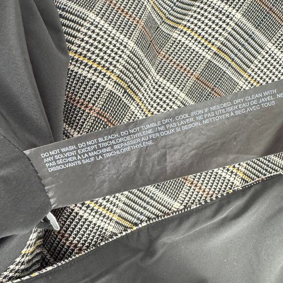 Theory The Power Blazer in City Plaid Long Line Jacket Size 2 Business - Picture 7 of 10